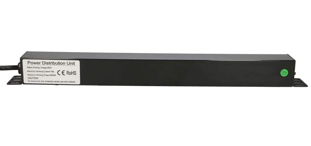 Extralink EXPDU7EU SW | Enchufe multiple | 19" 1U, enchufes 7 EU, con switch, 2m 3