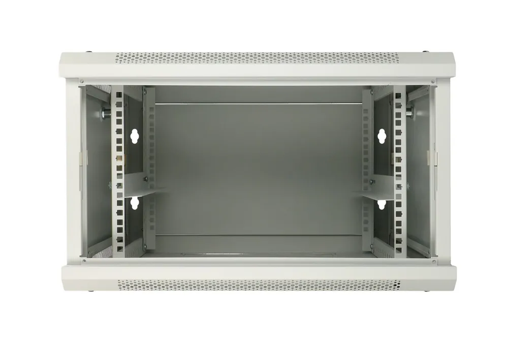 Extralink 6U 600x600 ASP Gris | Armario rackmount | montaje en la pared, puerta de metal KolorSzary