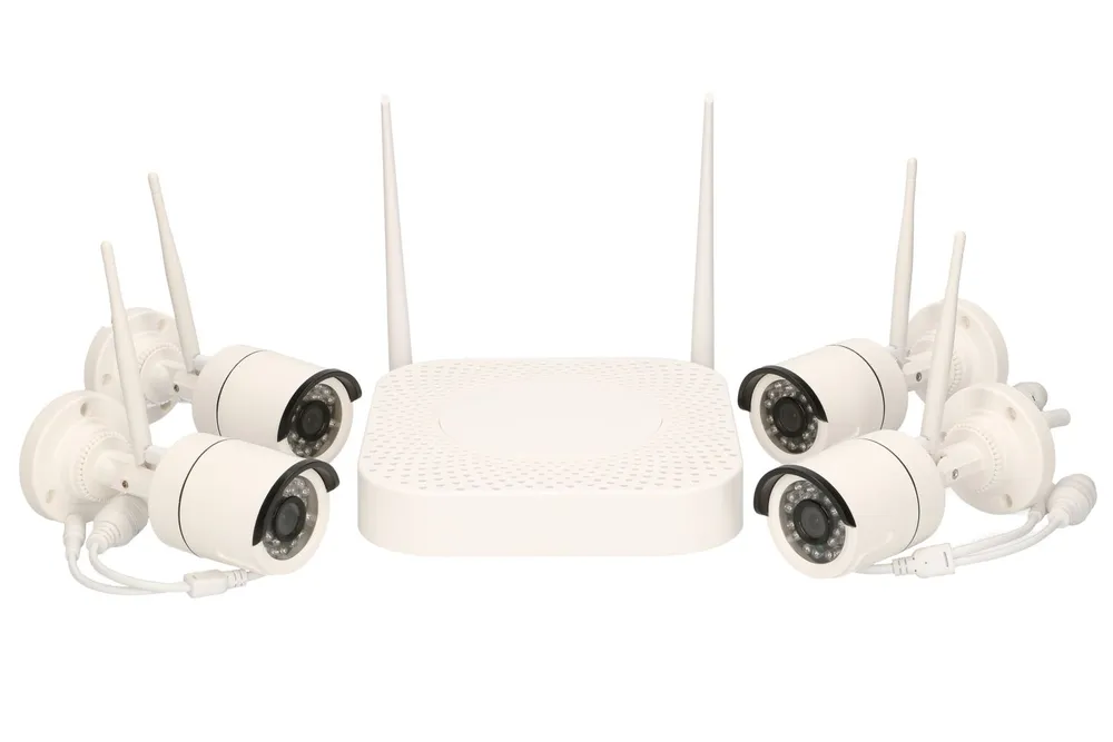 Extralink Extra-Vision V1004 | Wireless NVR Kit | 4CH WiFi NVR + 4x WiFi Full HD Camara IP66 RozdzielczośćFull HD 1080p
