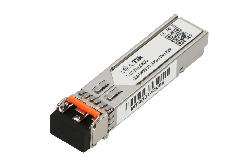 MikroTik S-C57DLC40D | Modul‚ SFP | CWDM, 1,25Gb/s, 1570nm, 2x LC, 40km, DDM, Jednomodový Dystans transmisjiPowyżej 20km