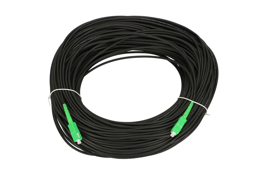 Extralink SC/APC-SC/APC | Patchcord | Redondo, drop, monomodo, Simplex, G.657A2, 110m Długość110m