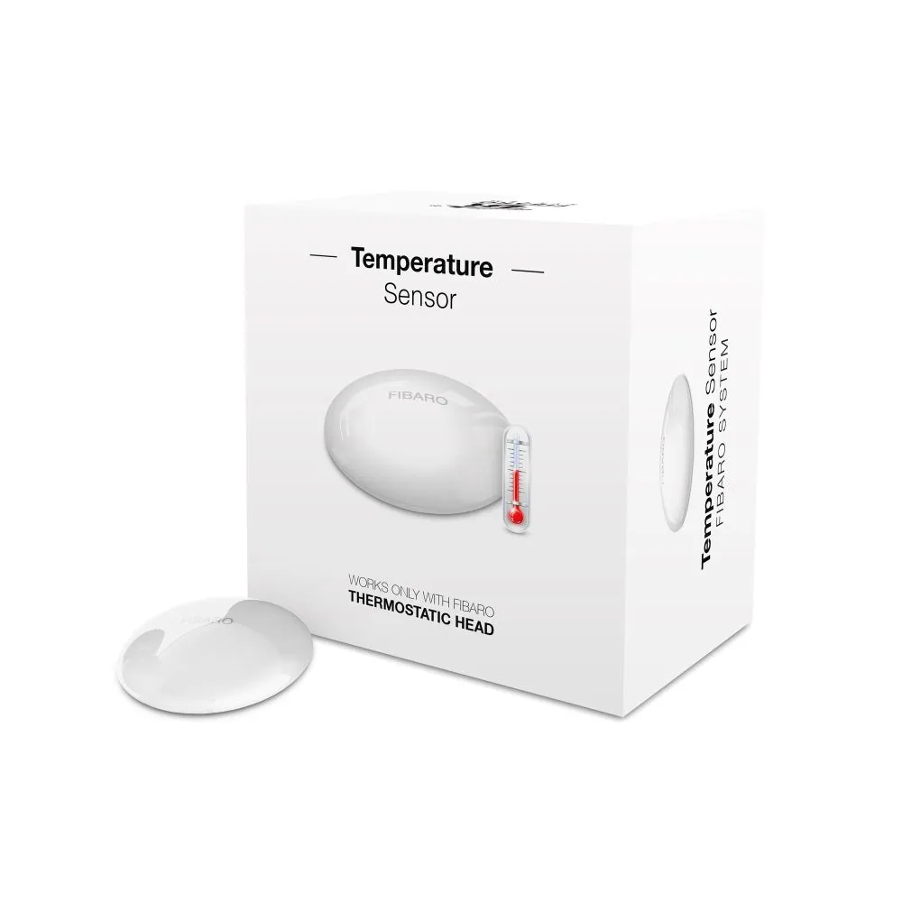 Fibaro FGBRS-001 | Sensor de temperatura | Rango 0-40 grados C, precisión 0,5 grados C Rodzaj czujnikaTemperatury