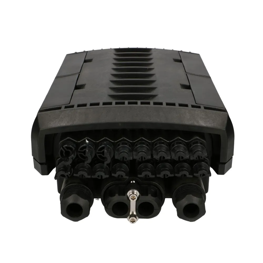 Extralink Pola | Caja de fibra óptica | 16 soldaduras, negro Miejsce na splitter w mufieNie