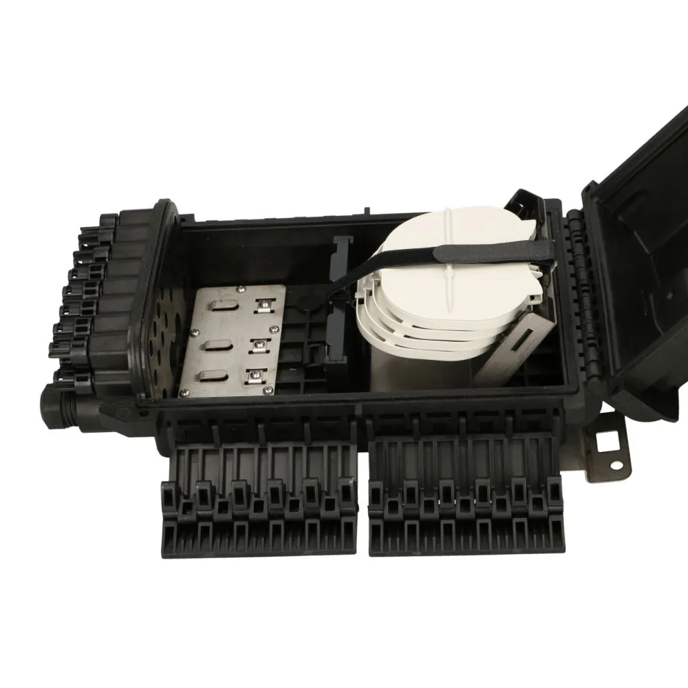 Extralink Pola | Caja de fibra óptica | 16 soldaduras, negro 7