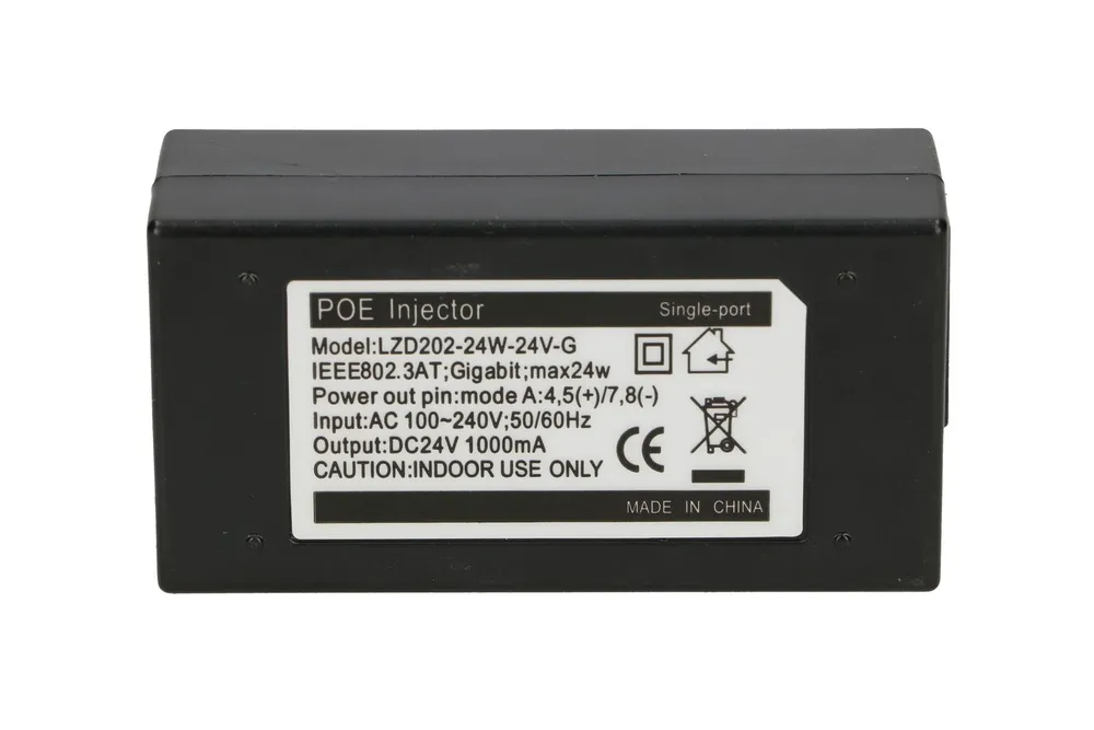 Extralink POE-24-24W-G | Fonte de alimentaçao PoE | 24 V, 1 A, 24 W, Gigabit, cabo incluído Typ wyjścia zasilaczaPoE 1Gb/s