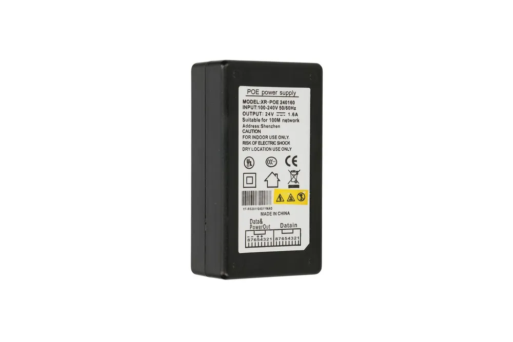 Ubiquiti POE-24-38,4W OEM | Fuente de alimentación PoE | 24V, 1,6A, 38,4W Typ wyjścia zasilaczaPoE 100Mb/s