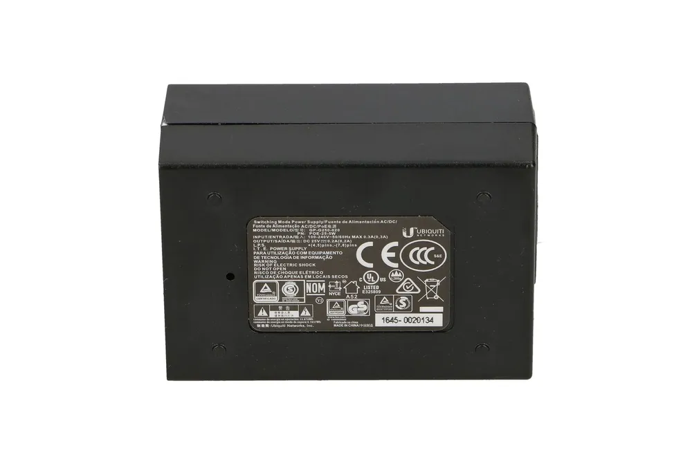 Ubiquiti POE-25-5W OEM | Fuente de alimentación PoE | 25V, 0,2A, 5W Typ wyjścia zasilaczaPoE 100Mb/s
