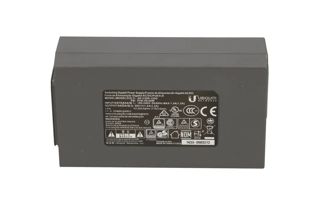 Ubiquiti POE-50-60W-G OEM | Fuente de alimentación PoE | 50V, 1,2A, 60W, Gigabit, dedicado para airFiber Typ wyjścia zasilaczaPoE 1Gb/s