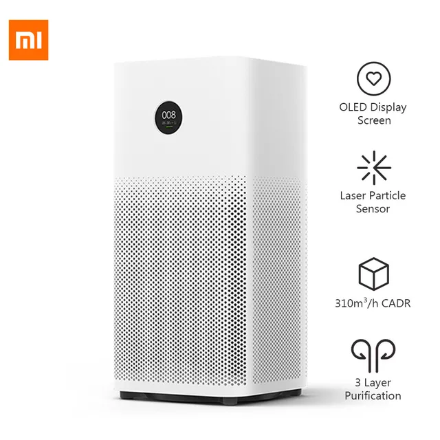 Xiaomi 2S White | Purificador de aire | OLED pantalla, EU 1