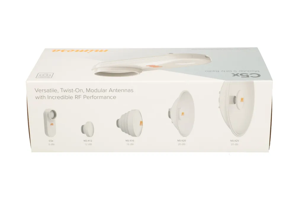 Mimosa C5X | CPE | 700Mbps, 4,9-6,4 GHz, antena integrada de 8dBi Szerokość wiązki w poziomie58°