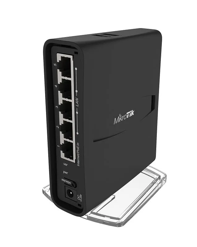 MikroTik hAP ac2 tower | WiFi Router | RBD52G-5HacD2HnD-TC, Dual Band, 5x RJ45 1000Mb/s, 1x USB, UK Częstotliwość pracyDual Band (2.4GHz, 5GHz)