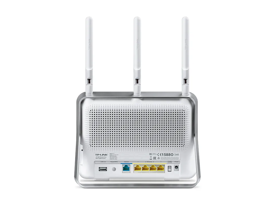 TP-Link Archer C9 | Router WiFi | AC1900, Dual Band, 5x RJ45 1000Mb/s, 2x USB Ilość portów WAN1x 10/100/1000BaseTX (RJ45)