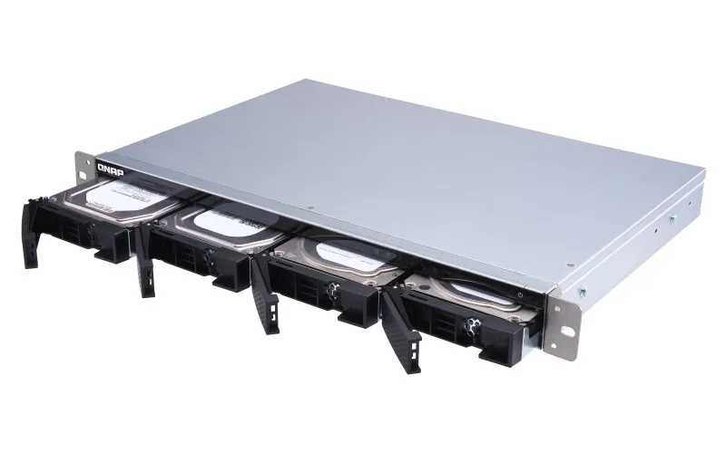 TS-431XEU-8G | Servidor NAS | SATA 6Gbps, 2x Gbe LAN, 1x SFP+, 4x USB, máx. 4x HDD/SSD, 1U rack Ilość zainstalowanych dysków0