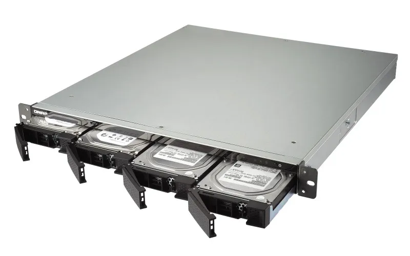 TS-432XU-RP-2G | Server NAS | SATA 6Gbps, 2x Gbe LAN, 2x SFP+, 4x USB, max. 4x HDD/SSD, 1U rack Ilość zainstalowanych dysków0