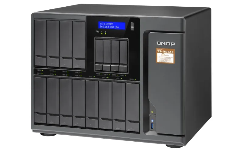 TS-1635AX-4G | Servidor NAS | SATA 6Gbps, 2x Gbe LAN, 2x SFP+, 3x USB, máx. 16x HDD/SSD Maksymalna ilość dysków16