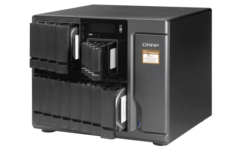 TS-1635AX-4G | Servidor NAS | SATA 6Gbps, 2x Gbe LAN, 2x SFP+, 3x USB, máx. 16x HDD/SSD Seria procesoraARM Quad-Core