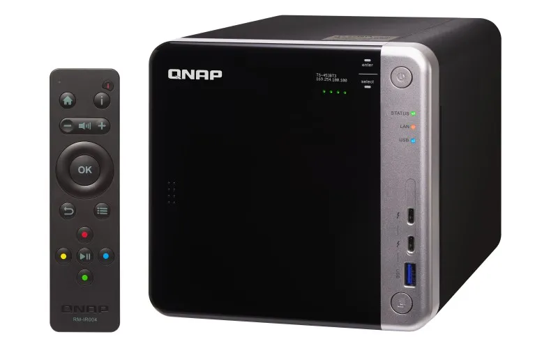 TS-453BT3-8G | Server NAS | SATA 6Gbps, 2x Gbe LAN, 1x 10Gbe LAN, 5x USB, max. 4x HDD/SSD Maksymalna ilość dysków4