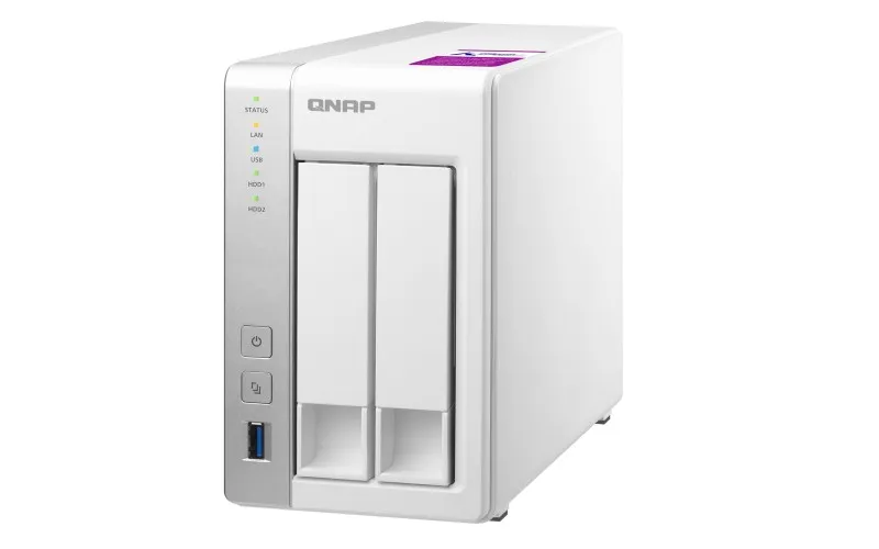 TS-231P2-1G | Servidor NAS | SATA 6Gbps, 2x Gbe LAN, 3x USB, max. 2x HDD/SSD Maksymalna ilość dysków2