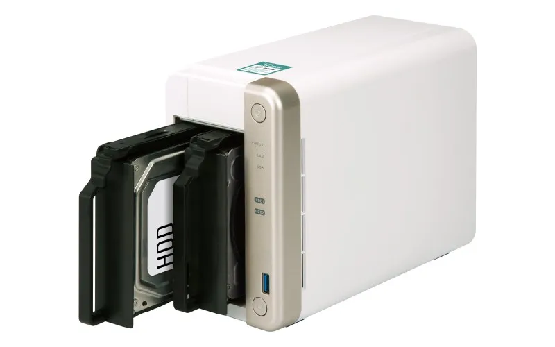TS-251B-2G | Servidor NAS | SATA 6Gbps, 1x Gbe LAN, 5x USB, máximo. 2x HDD/SSD Seria procesoraIntel Celeron Dual-Core