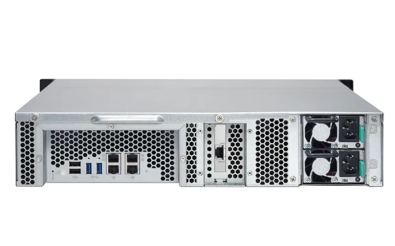 TS-863XU-RP-4G | Servidor NAS | SATA 6Gbps, 4x Gbe LAN, 1x 10Gbe LAN, 4x USB, maks. 8x HDD/SSD, 2U rack Seria procesoraAMD Quad-Core