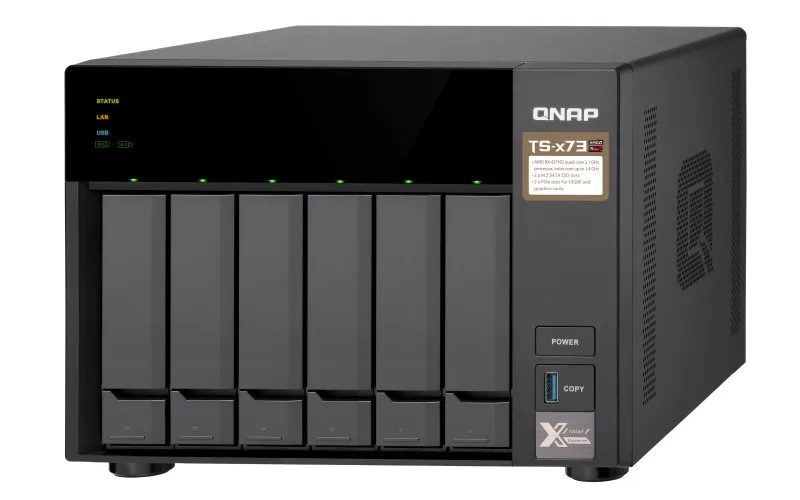 TS-673-4G | Servidor NAS | SATA 6Gbps, 4x Gbe LAN, 4x USB, máx. 6x HDD/SSD Maksymalna ilość dysków6