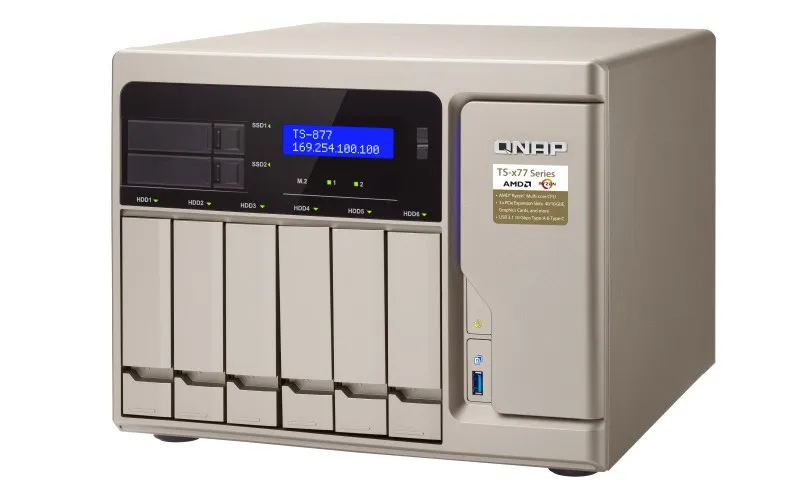 TS-877-1700-16G | Servidor NAS | SATA 6Gbps, 4x Gbe LAN, 8x USB, máximo. 8x HDD/SSD Maksymalna ilość dysków8