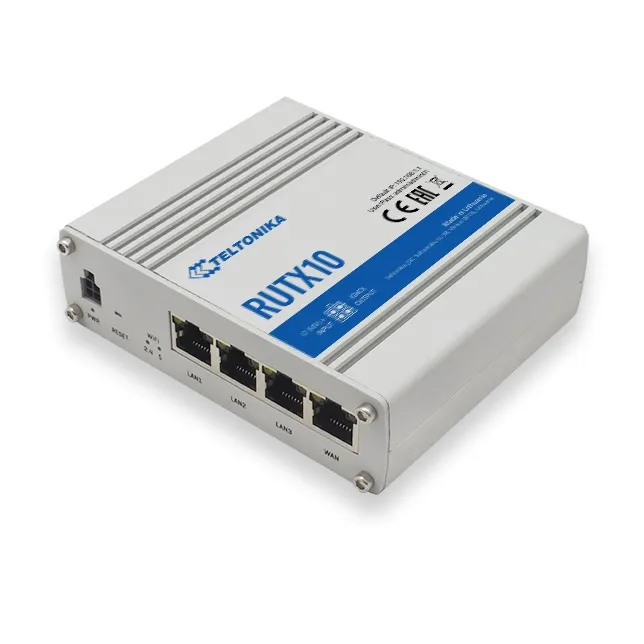 Teltonika RUTX10 | Router inalámbrico | Wave 2 802.11ac, 867Mb/s, 4x RJ45 1Gb/s Częstotliwość pracy5 GHz