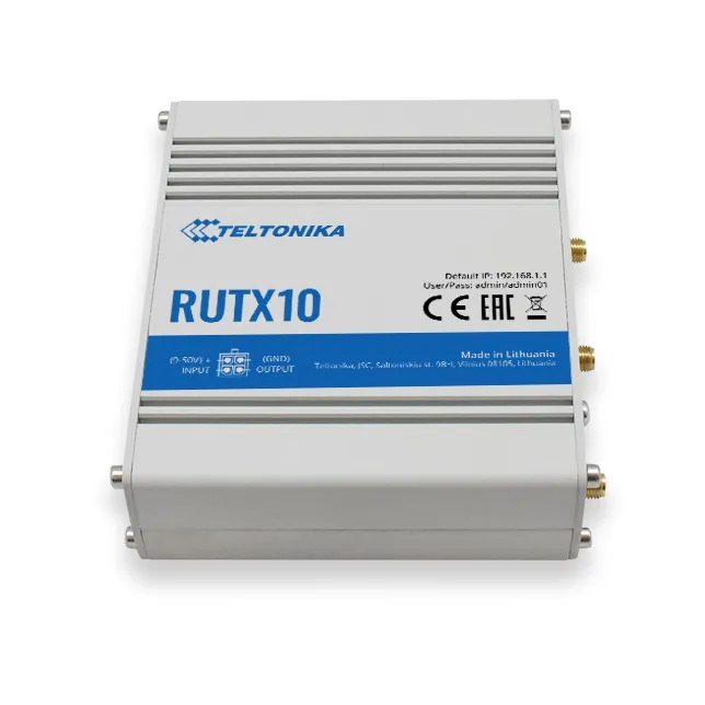 Teltonika RUTX10 | Router inalámbrico | Wave 2 802.11ac, 867Mb/s, 4x RJ45 1Gb/s 1