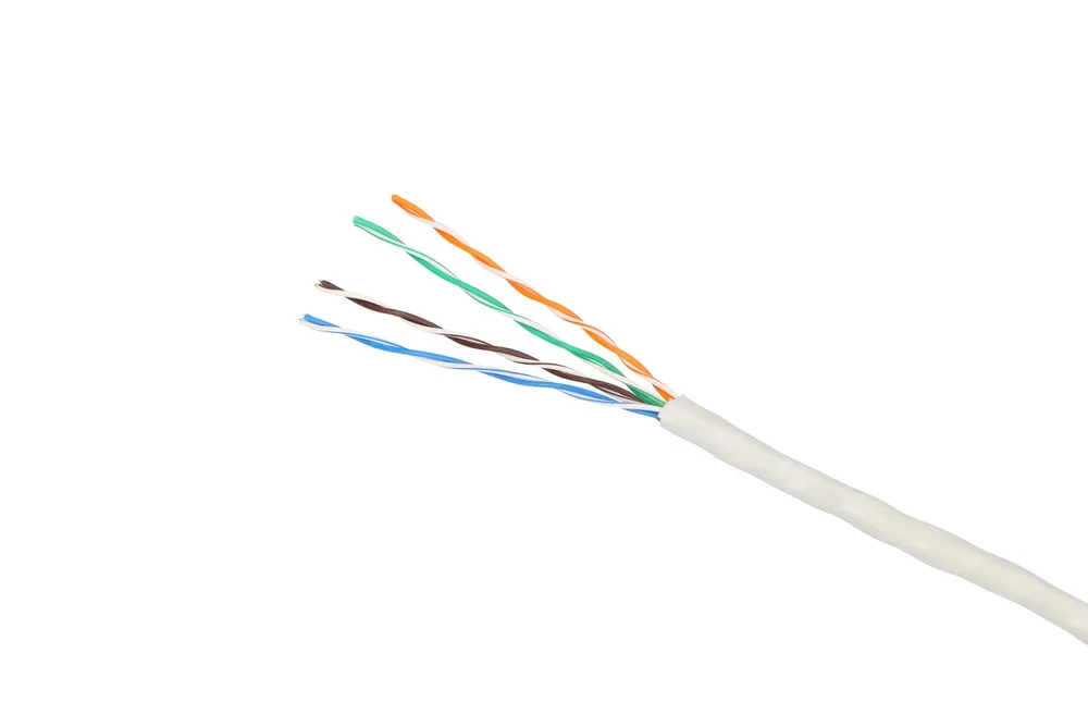 Extralink CAT5E UTP (U/UTP) V2 Interior | Par trenzado | 500M Typ kablaKabel instalacyjny