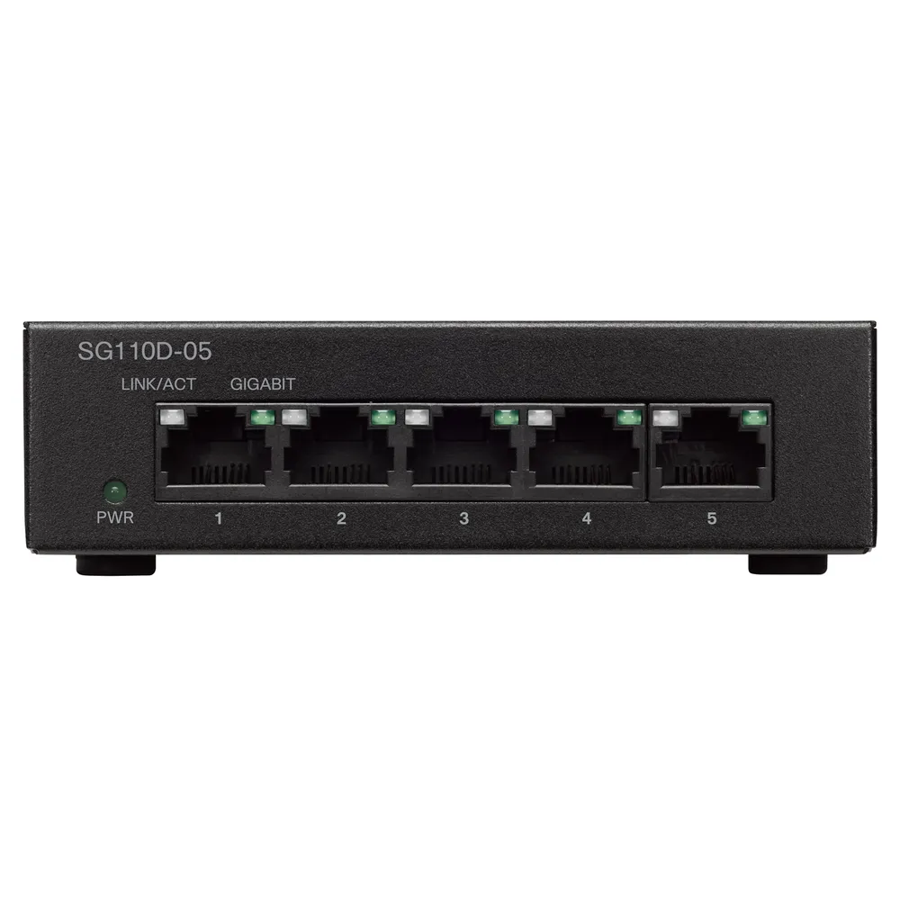 Cisco SG110D-05 | Switch | 5x 1000Mb/s, Desktop Ilość portów PoEBrak portów PoE