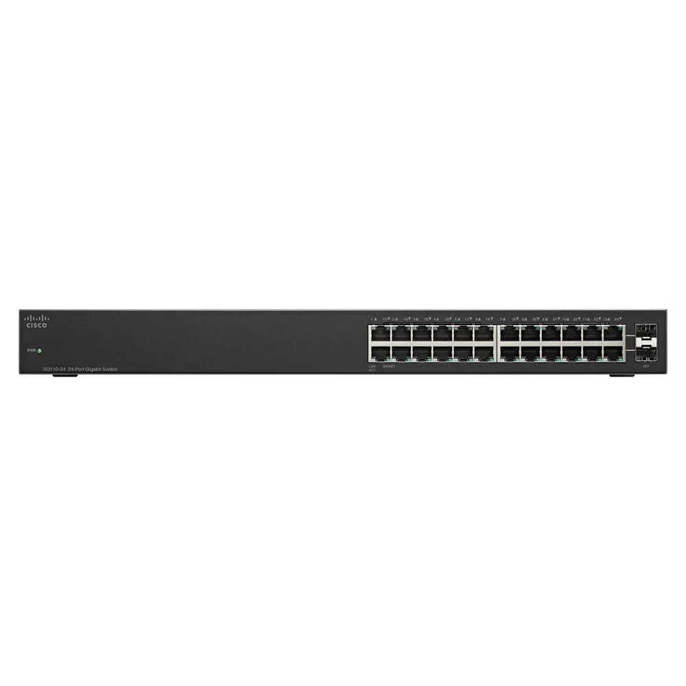 Cisco SG110-24 | Switch | 24x 1000Mb/s, montaje en rack Ilość portów PoEBrak portów PoE