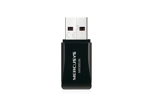 Mercusys MW300UM | Adaptér USB | 300 Mbps Maksymalna prędkość transmisji bezprzewodowej300 Mb/s