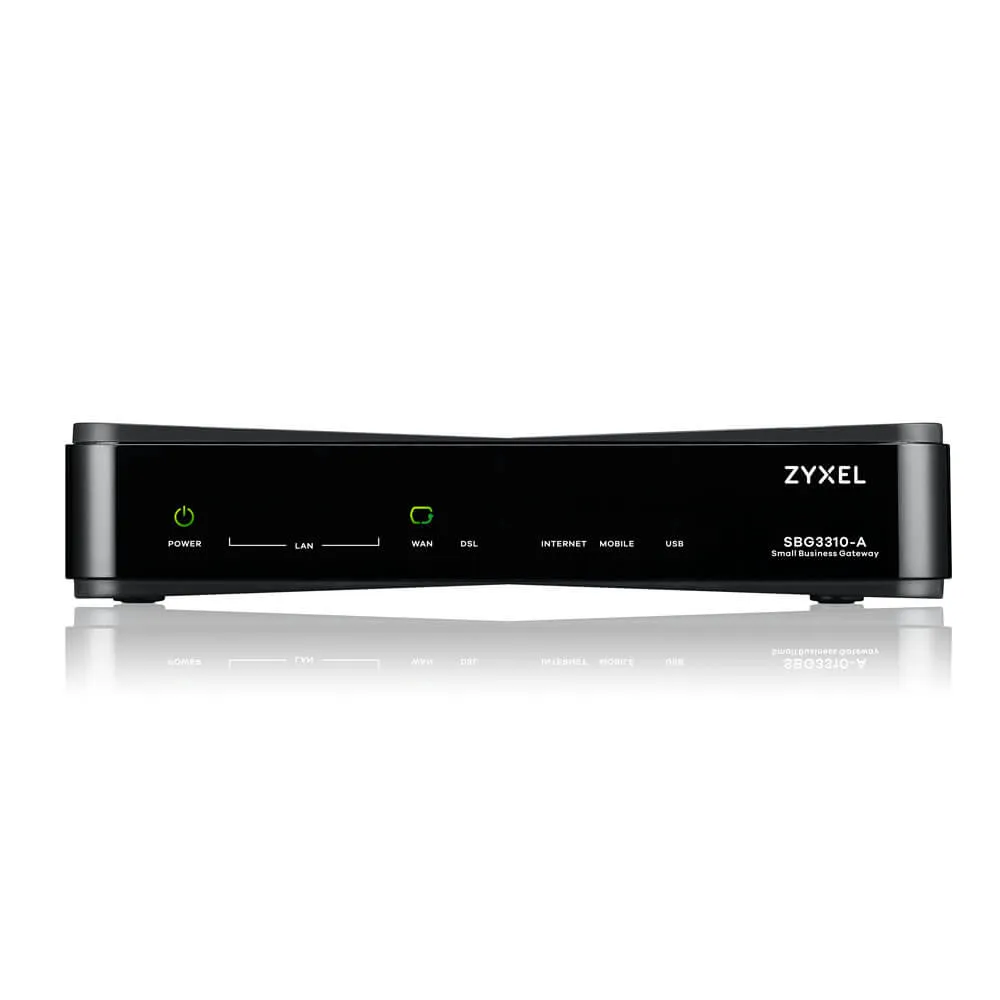 Zyxel SBG3310 | Gateway | Gateway para pequeńas empresas, 5x RJ45 1000Mb / s, 1x RJ11, 2x USB Ilość portów WAN1x 10/100/1000BaseTX (RJ45)