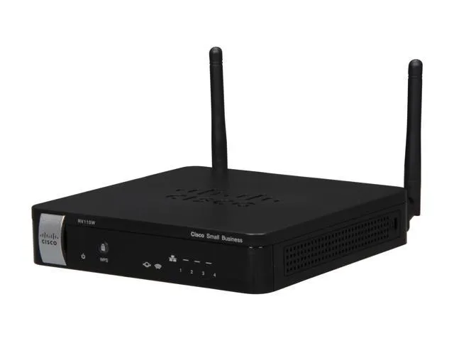 Cisco RV110W | Router WiFi | 5x RJ45 100Mb/s, VPN, Firewall - Oficiální partner Częstotliwość pracy2.4 GHz