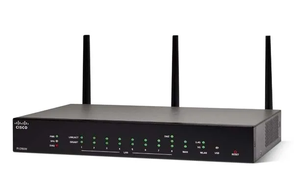 Cisco RV260W | Enrutador WiFi | 8x RJ45 1000 Mbps, 1x SFP, VPN, Firewall - Socio oficial de Częstotliwość pracyDual Band (2.4GHz, 5GHz)