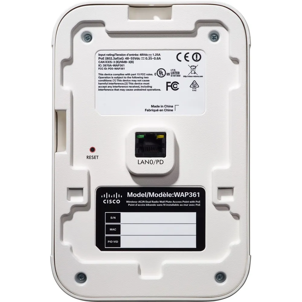 Cisco WAP361 | Přístupový bod | Dual Band, AC1200 Wave 2, 2x2 MIMO, 5x RJ45 1Gb/s, PoE - Oficiální partner Maksymalna prędkość transmisji bezprzewodowej1200 Mb/s