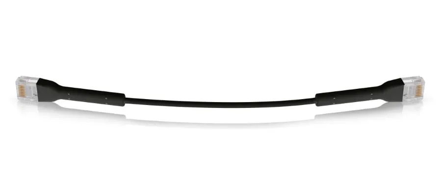 Ubiquiti UC-PATCH-RJ45-BK | Cables LAN de cobre | UniFi Ethernet Patch Cable, CAT6, negro Typ kablaPatchcord