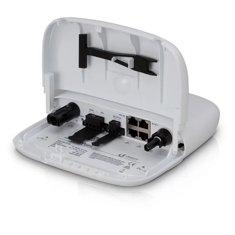 Ubiquiti SM-SP-40 | Switch | SUNMAX SolarPoint, 4x 24V PoE 100Mb/s, DC Output 40W Standard sieci LANFast Ethernet 10/100Mb/s