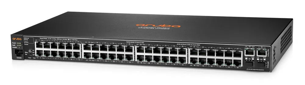 Aruba 2530 48 | Switch | 48x RJ45 100Mb/s, 2x RJ45 1000Mb/s, 2x SFP Ilość portów PoEBrak portów PoE