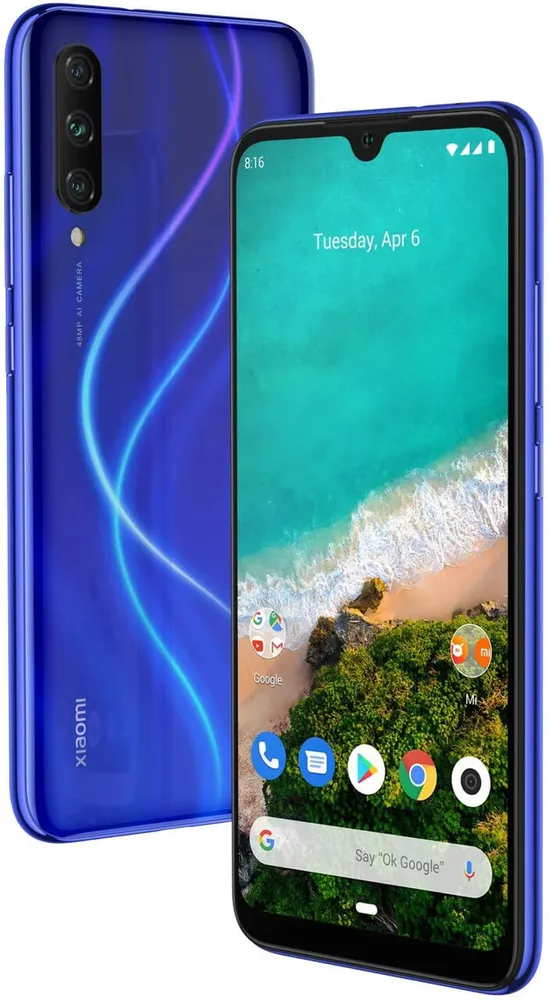 Xiaomi Mi A3 | Smartphone | 4GB RAM, 64GB storage, Not Just Blue, EU version Rodzielczość aparatu tylnego48 MP
