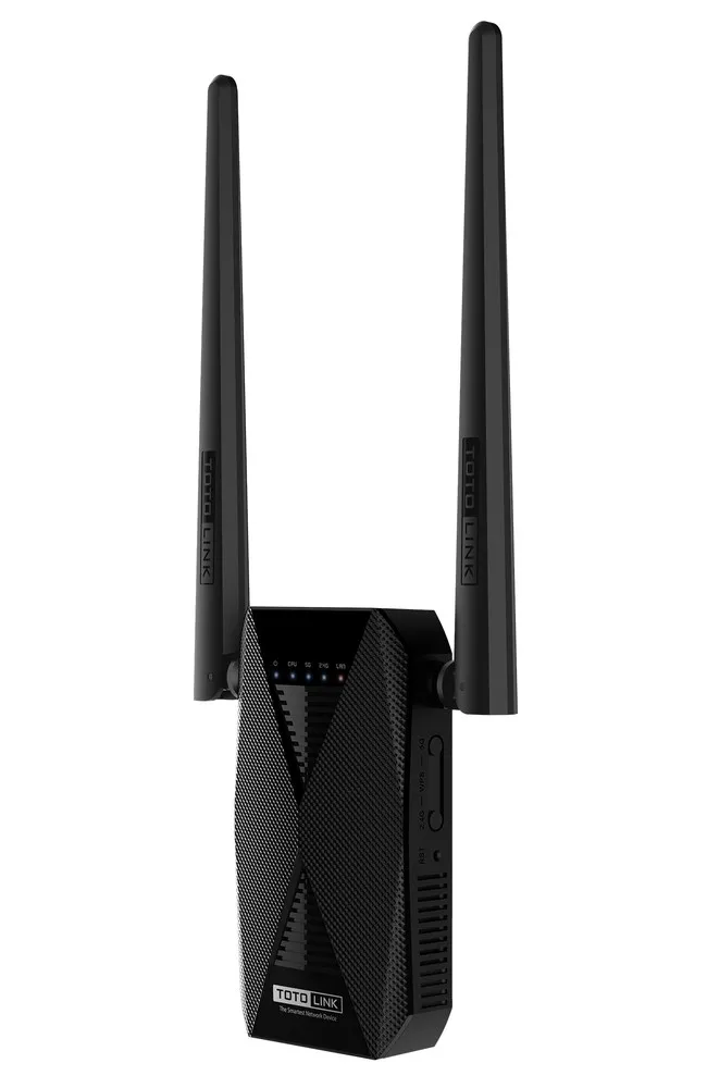 Totolink EX1200T | Extensor de rango WiFi | AC1200, Dual Band, 1x RJ45 100Mb/s, 2x 5dBi Częstotliwość pracyDual Band (2.4GHz, 5GHz)