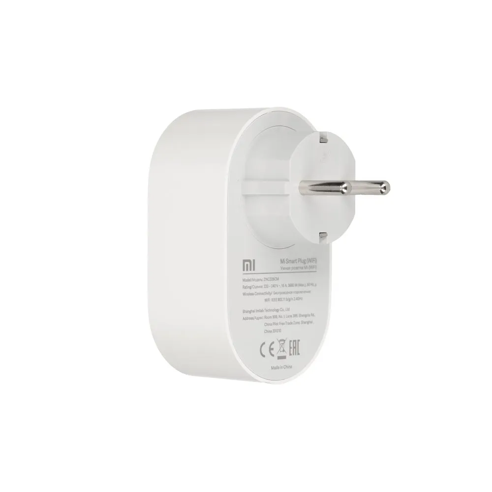 Xiaomi Mi Smart Plug WiFi | Enchufe de pared | WiFi, Con control remoto, 3680W, ZNCZ05CM Typ urządzeniaGniazdko elektryczne