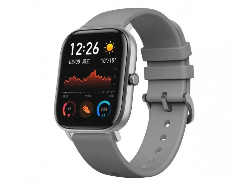 Xiaomi Amazfit GTS | Reloj inteligente | Gris, GPS, Pulsómetro Czas pracy na bateriiOd 11 do 30 dni