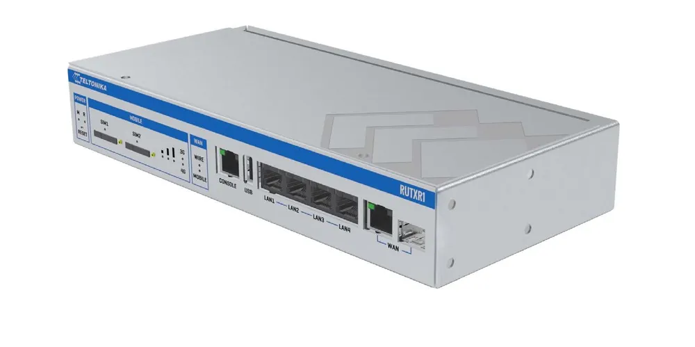 Teltonika RUTXR1 | Router LTE | LTE Cat6, WiFi Wave-2 Dual Band, Dual SIM, 1x SFP, 5x RJ45 1000Mb/s Częstotliwość pracyDual Band (2.4GHz, 5GHz)