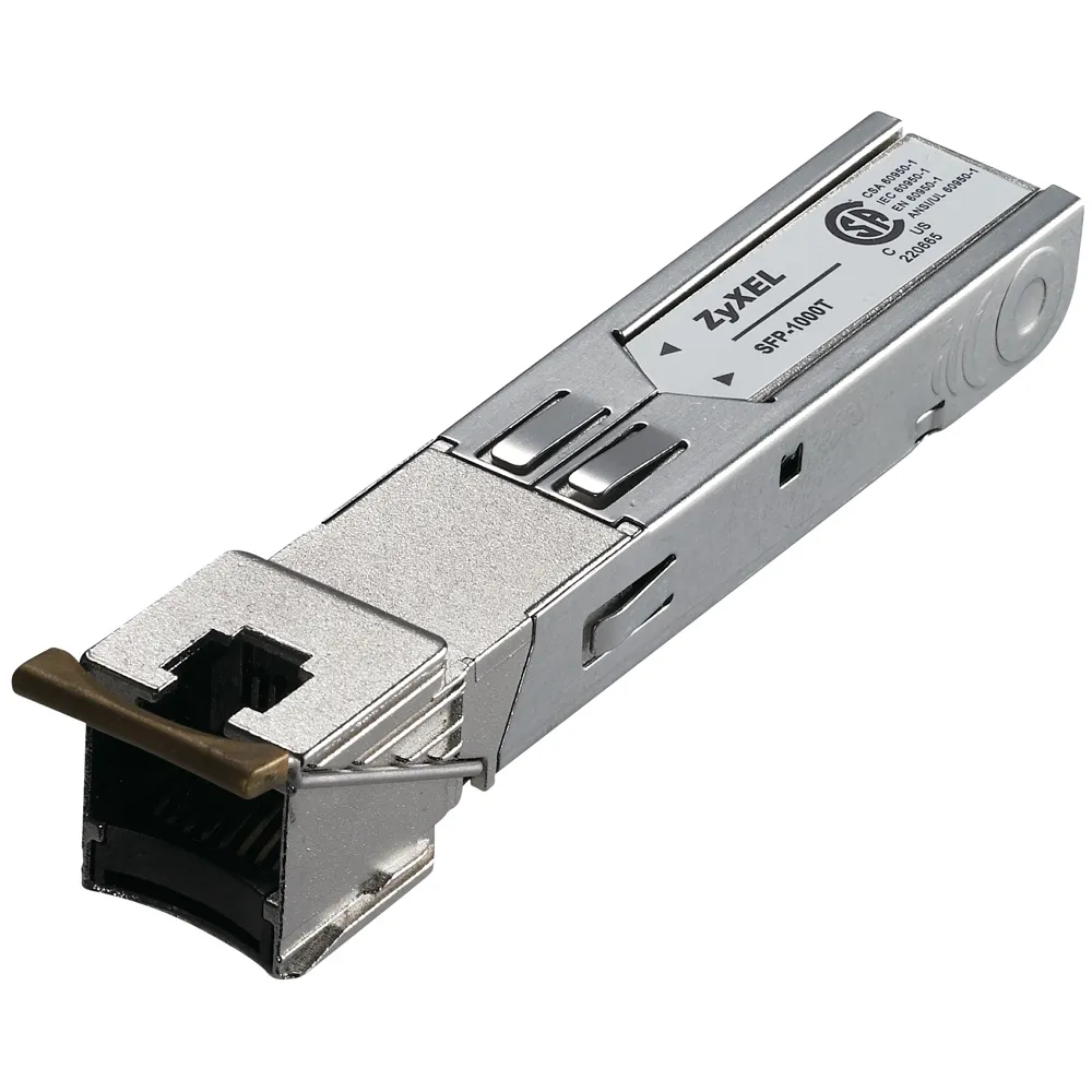 Zyxel SFP-1000T | Módulo SFP | RJ45, Multimodo, 1,25 Gb / s Moduł SFP - prędkość portu1,25 Gbps