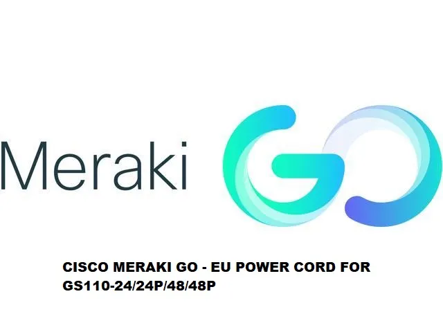 Cisco Meraki Go GA-PWR-CORD-EU | Cable de alimentación | dedicado para GS110-24/24P/48/48P 0