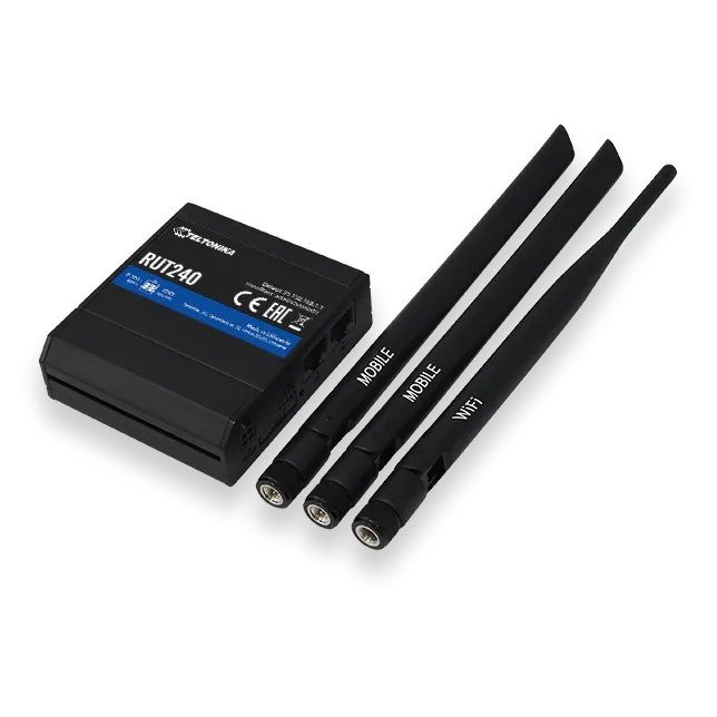 Teltonika RUT240 Global | Przemysłowy router LTE | Cat.4, 2x LAN 100Mb/s WiFi 2,4GHz, RUT240 07E000 2