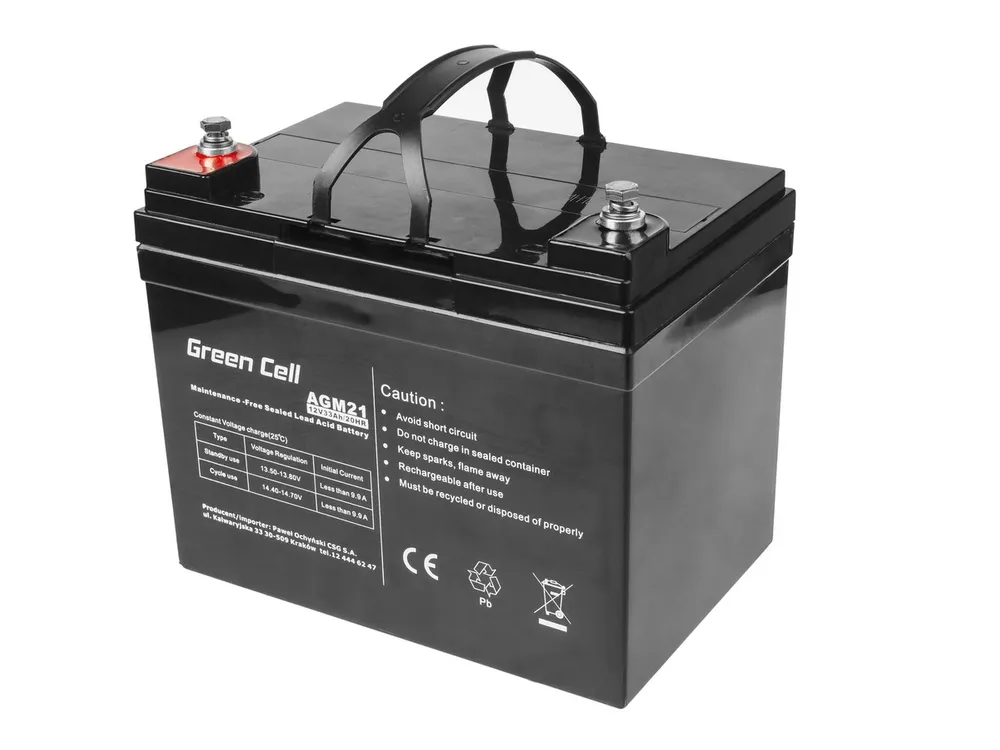 Green Cell AGM21 12V 33Ah | Akumulator | bezobsługowy 1