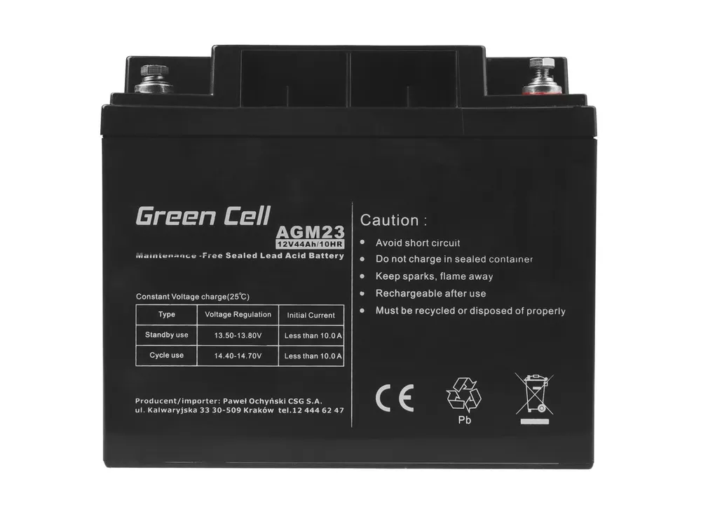 Green Cell AGM 12V 44Ah | Baterie | bezúdržbová 4