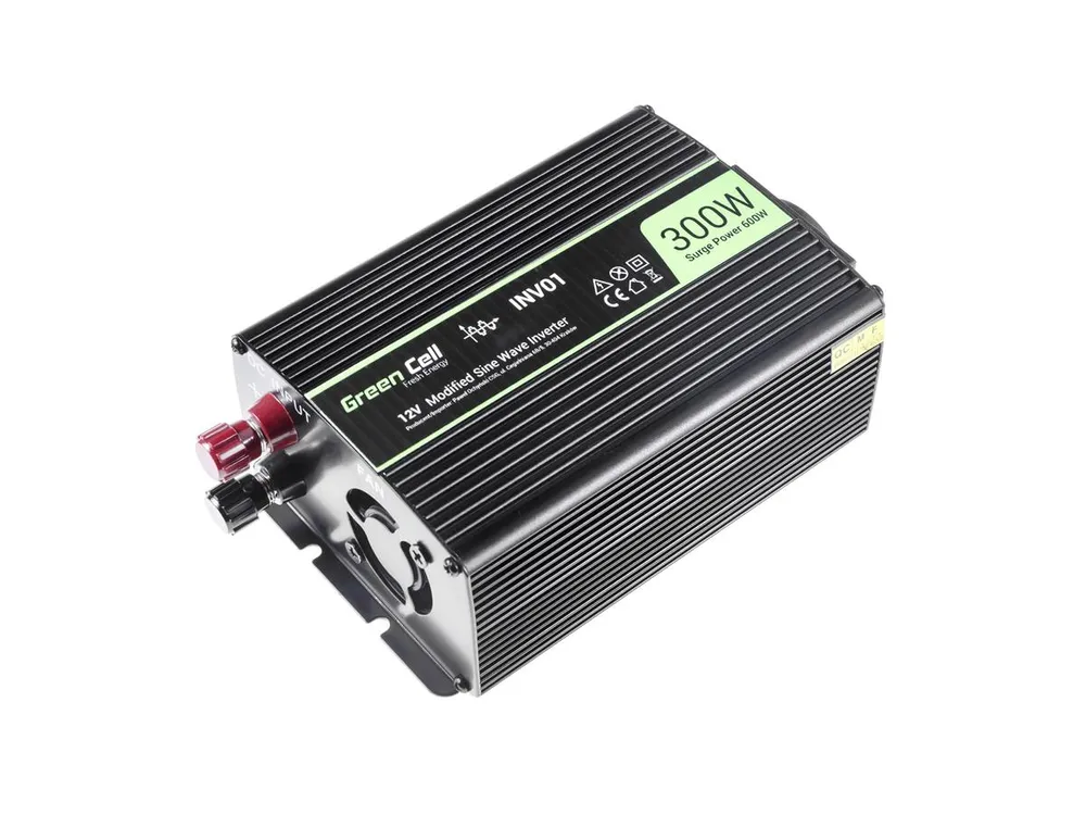 Green Cell INV01DE | Převodník napětí | automobilový 12V, 300W Napięcie wyjściowe230V